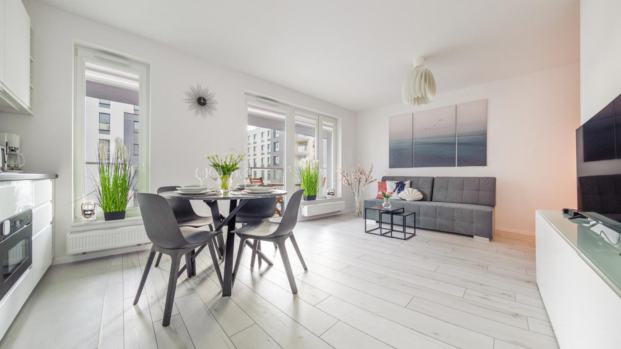 Apartamenty Sun & Snow Przystan Letnica 格但斯克 外观 照片